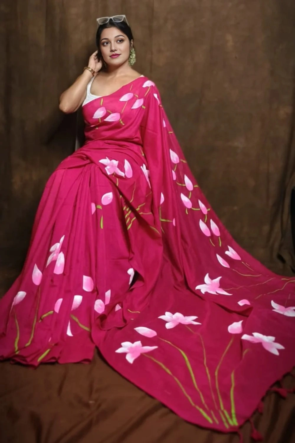 Handprint Saree
